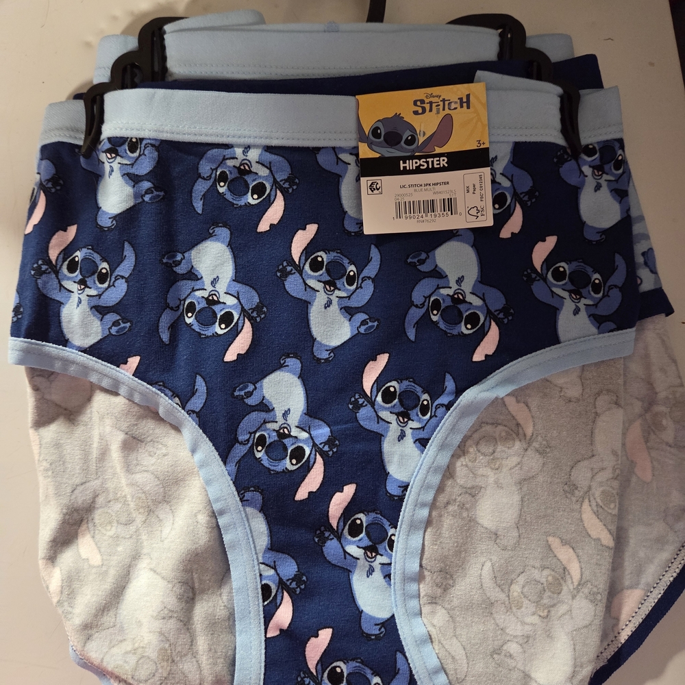 Disney Stitch Kids Underwear - Blue and Light Gray
